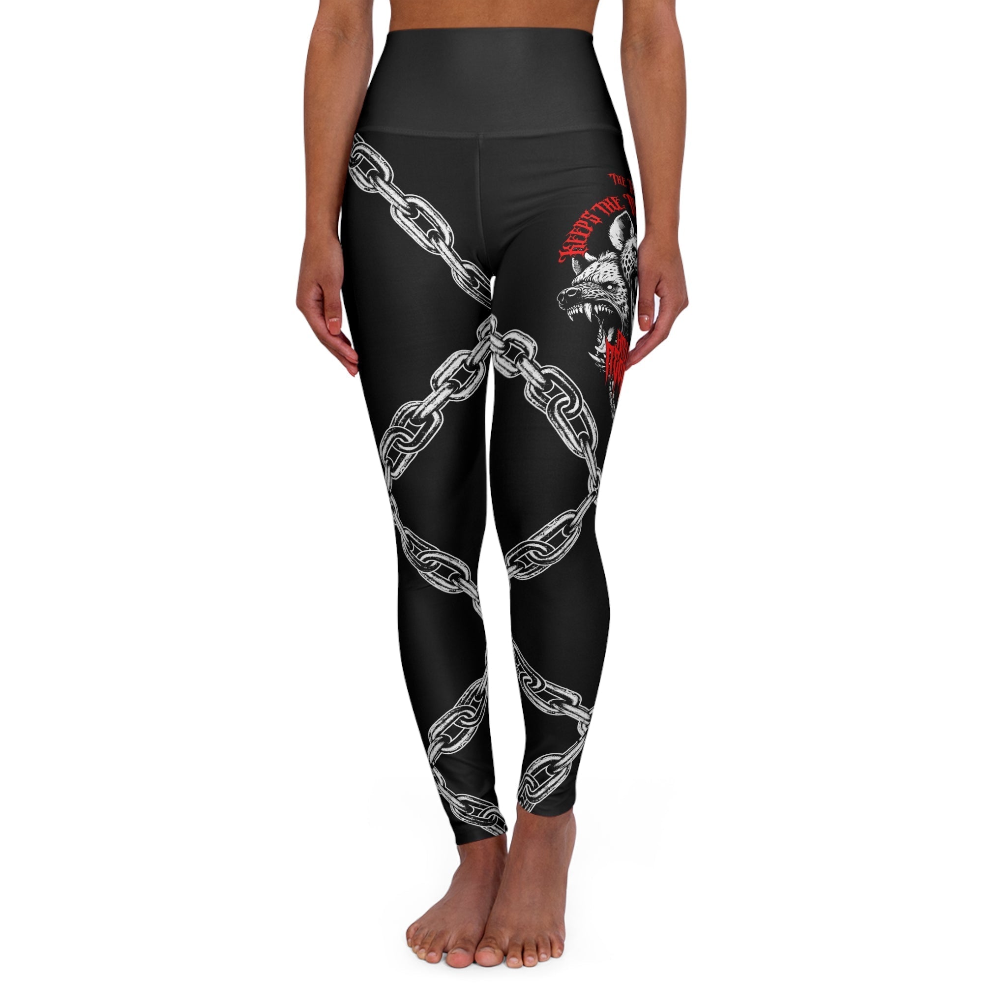 Cerberus High Waisted Leggings Any Means Necessary Clothing