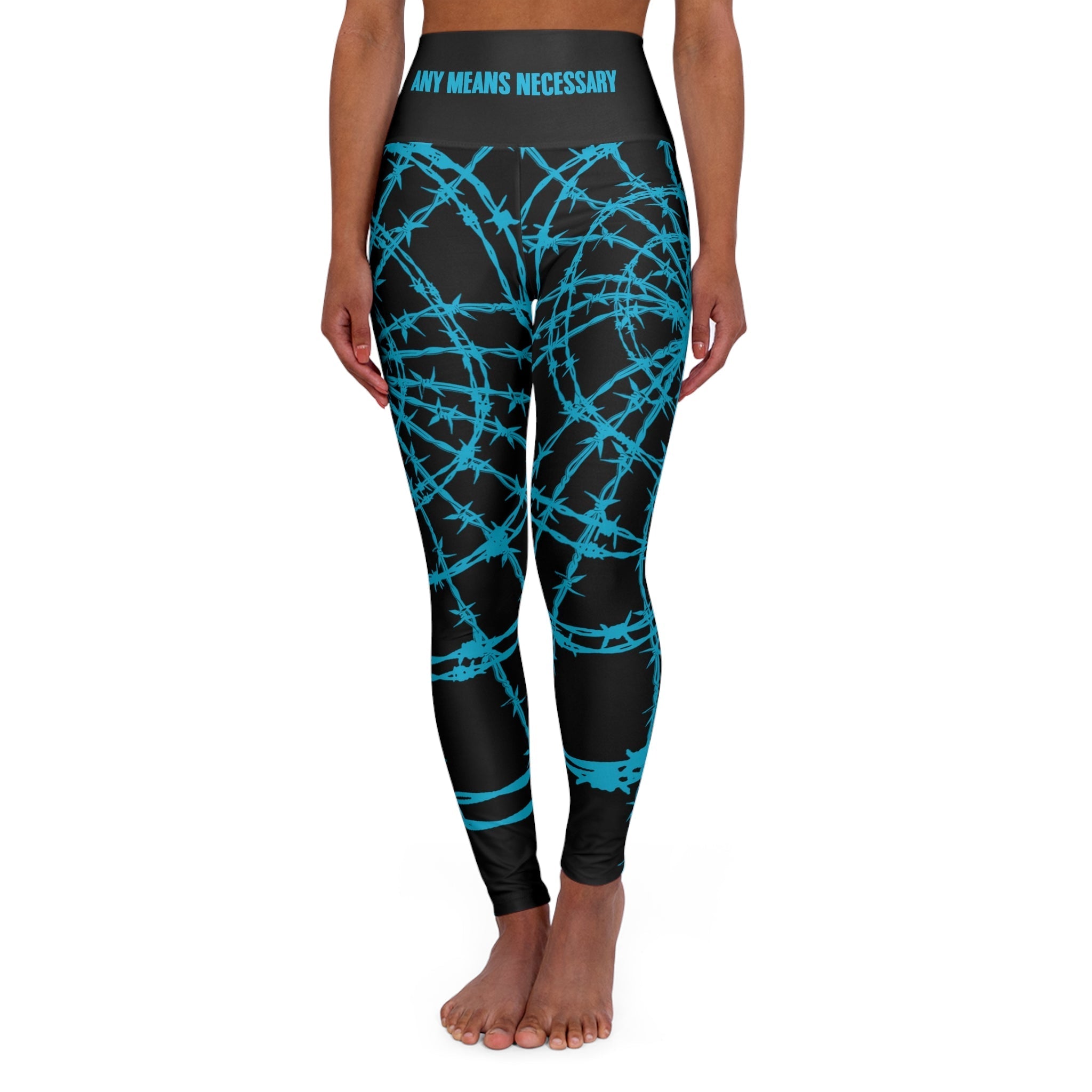 Arachnid High Waisted Leggings Any Means Necessary Clothing