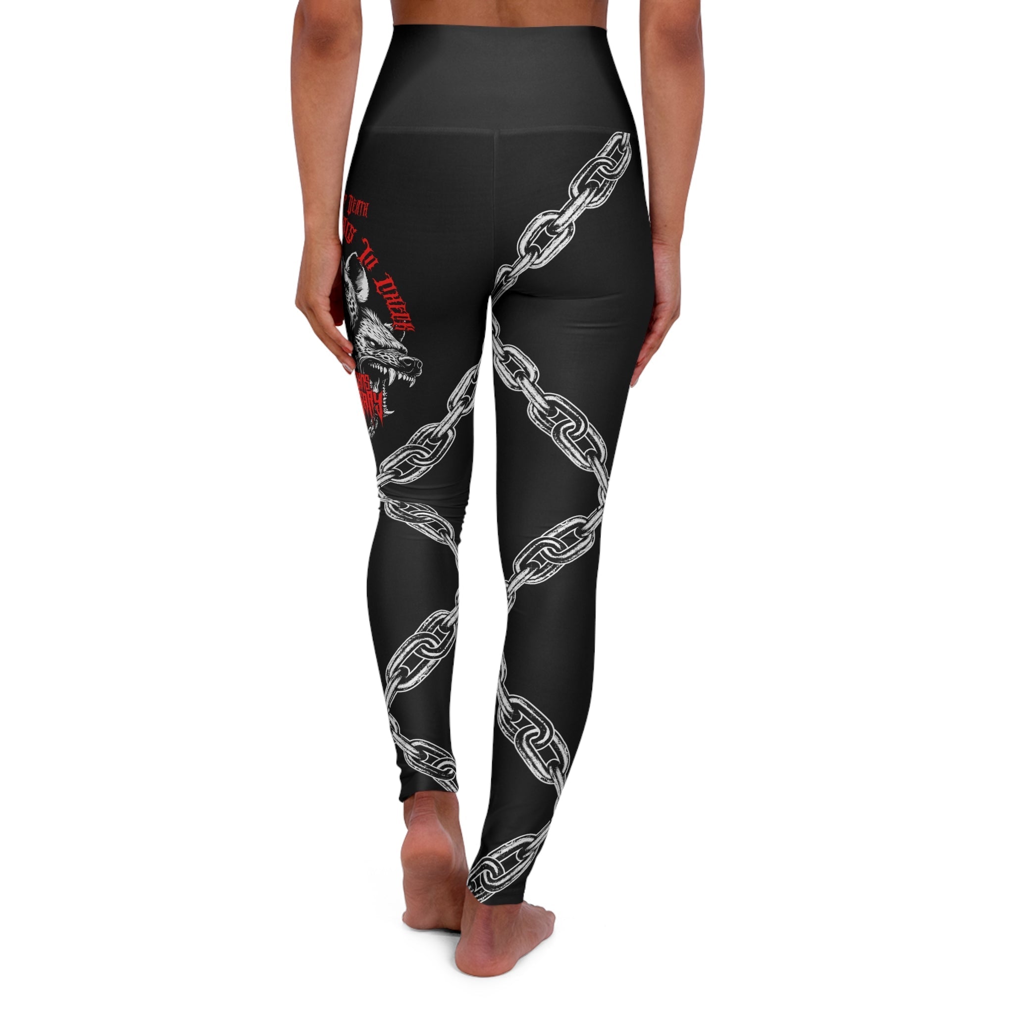 Cerberus High Waisted Leggings Any Means Necessary Clothing