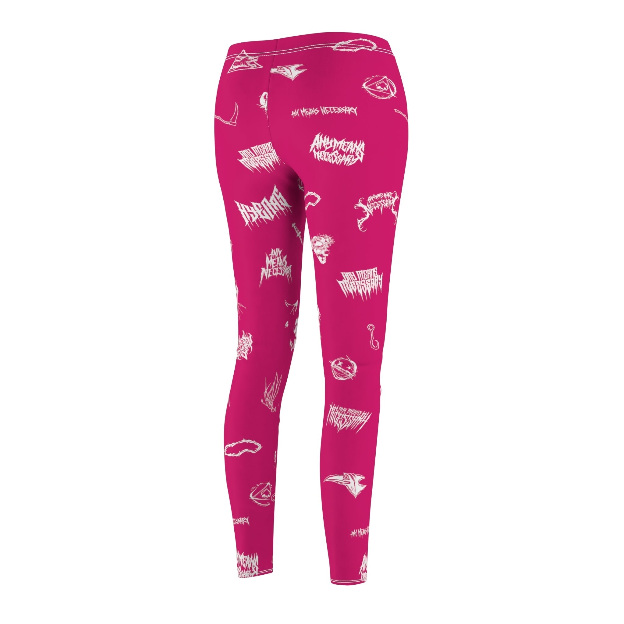 Wingbats Leggings Fuchsia Any Means Necessary Clothing