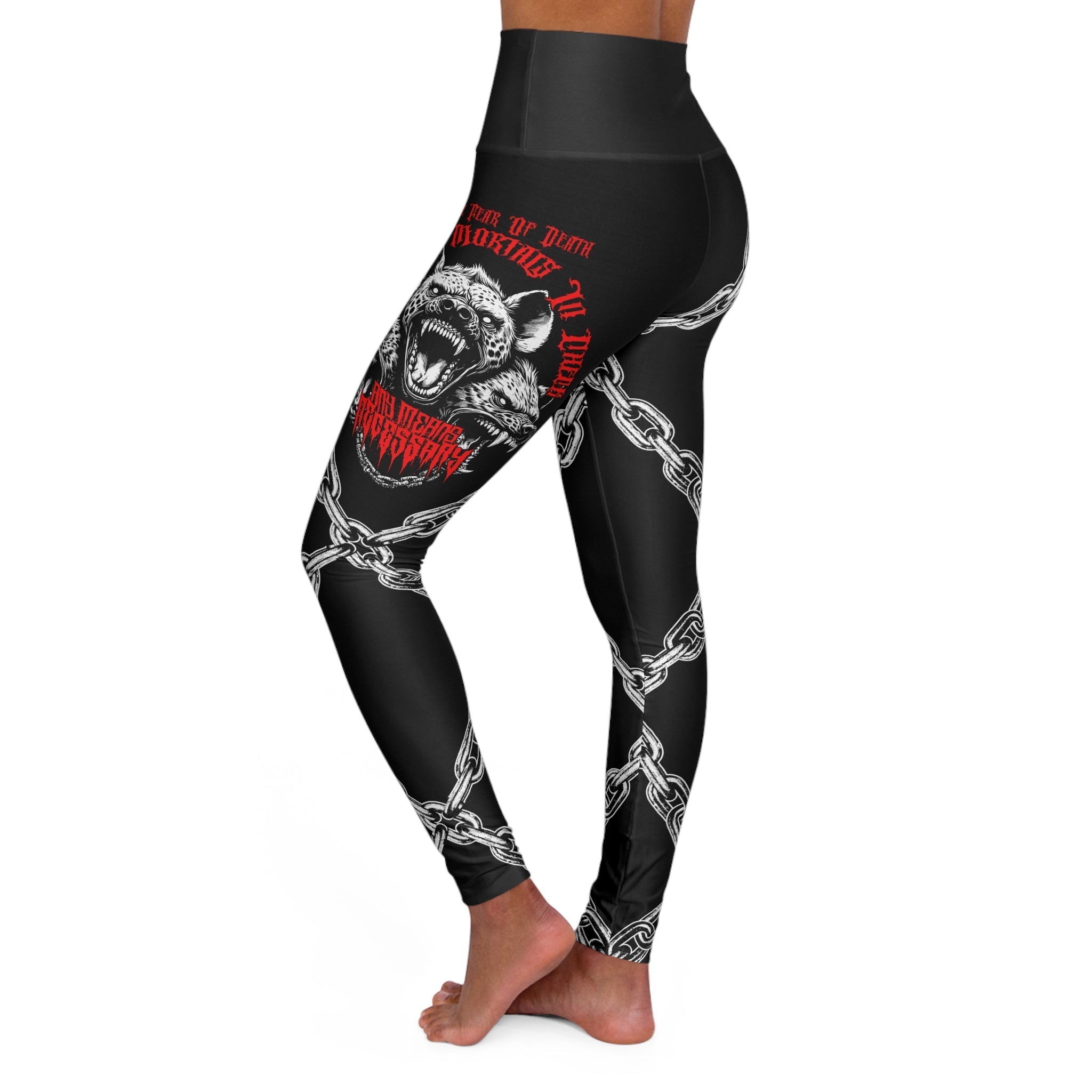 Cerberus High Waisted Leggings Any Means Necessary Clothing