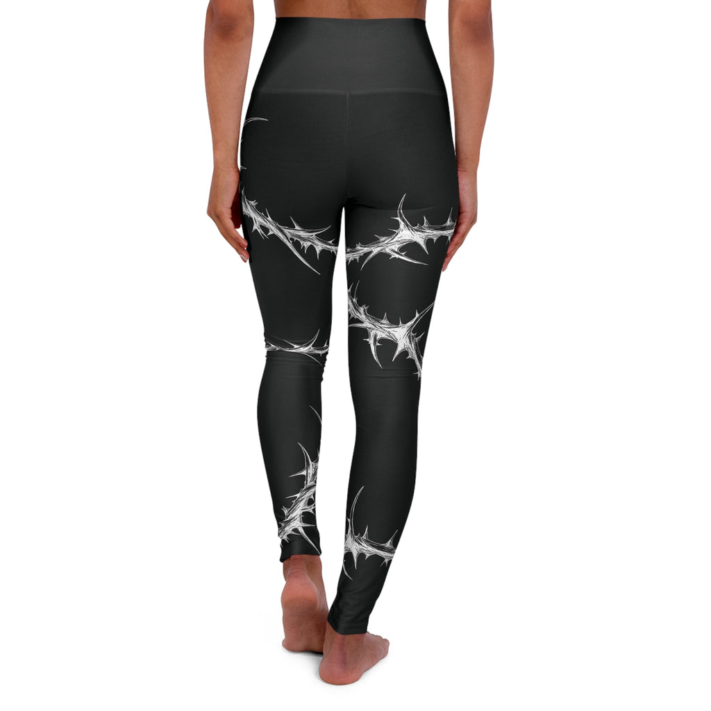 Spina Noctis High Waisted Yoga Leggings Any Means Necessary Clothing