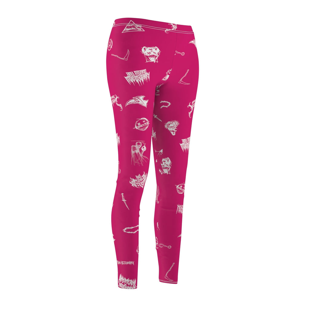 Wingbats Leggings Fuchsia Any Means Necessary Clothing