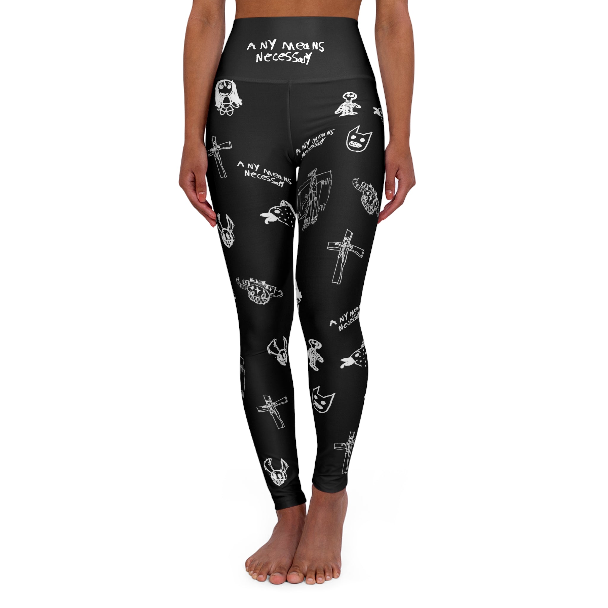 Corrupted Youth High Waisted Leggings Any Means Necessary Clothing