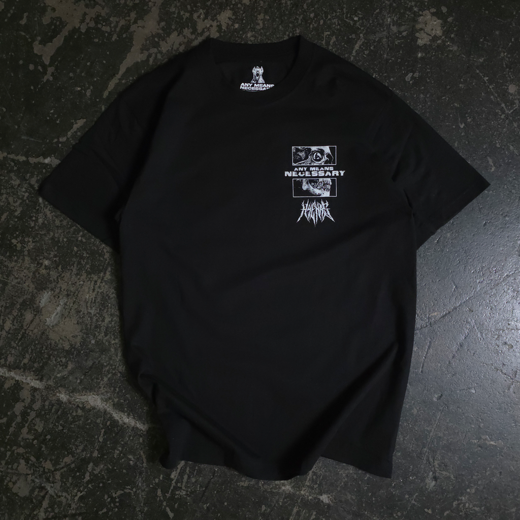 Are We Even Alive T-Shirt Black Any Means Necessary Clothing