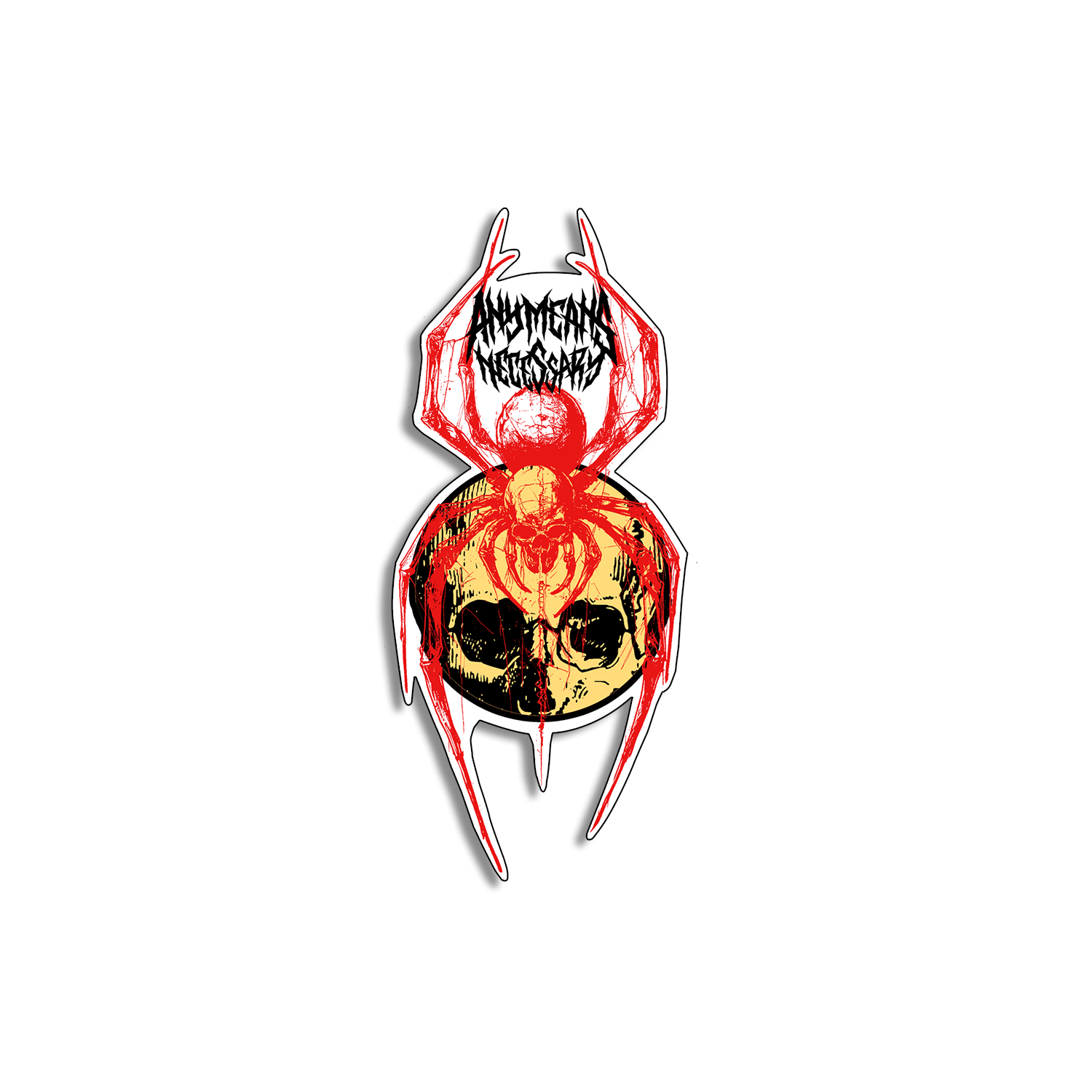 Death Weaver Sticker Any Means Necessary Clothing