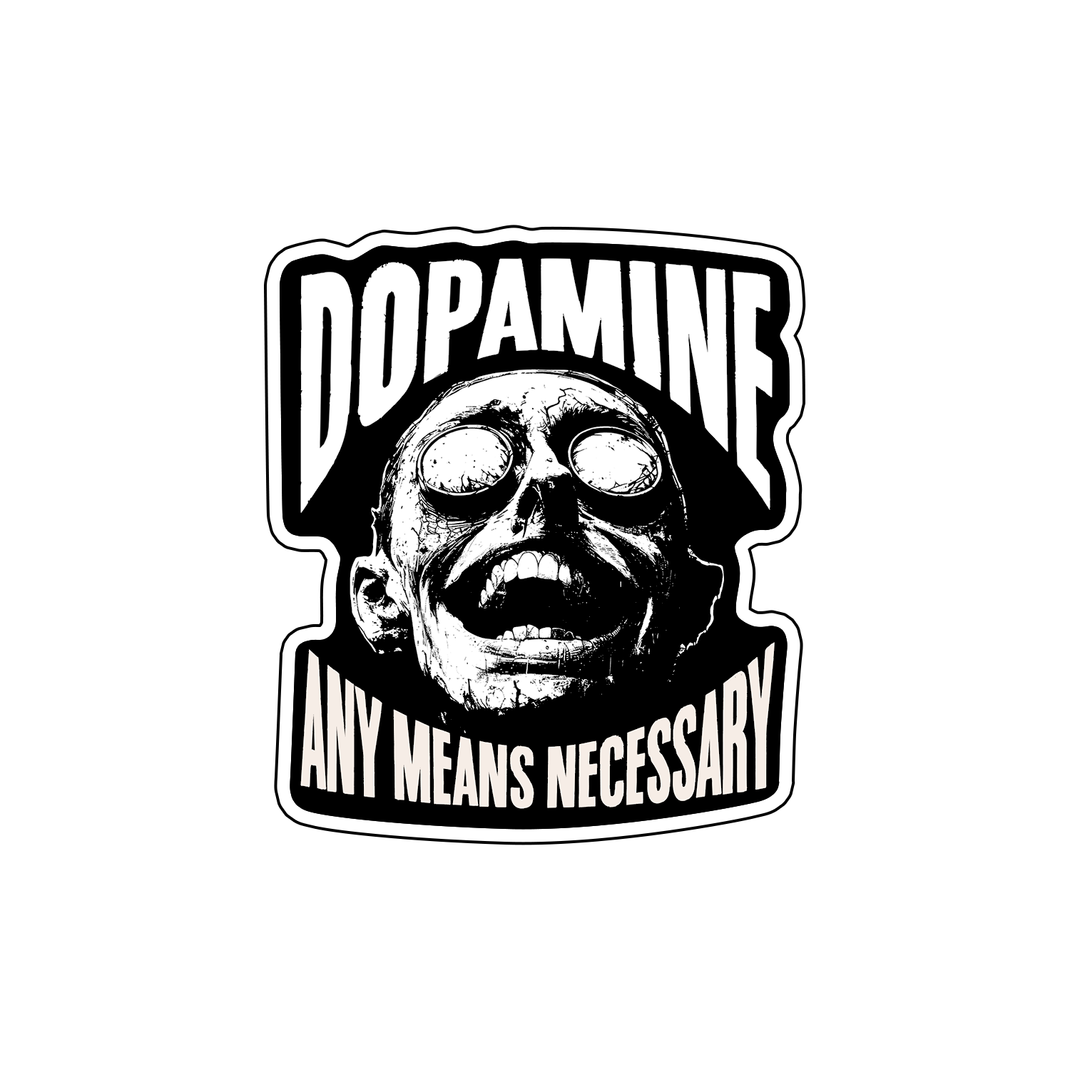 Dopamine Sticker Any Means Necessary Clothing