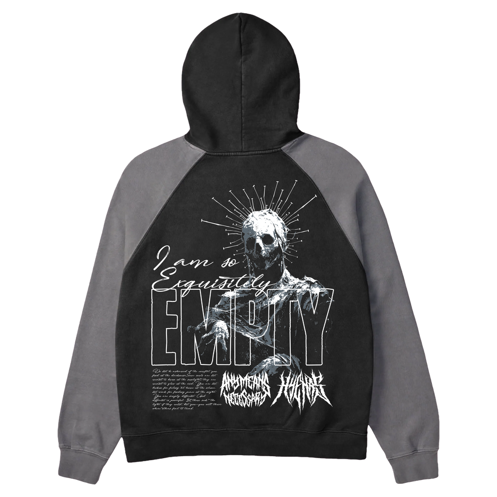 Empty Pullover Hoodie Black/Cement Any Means Necessary Clothing