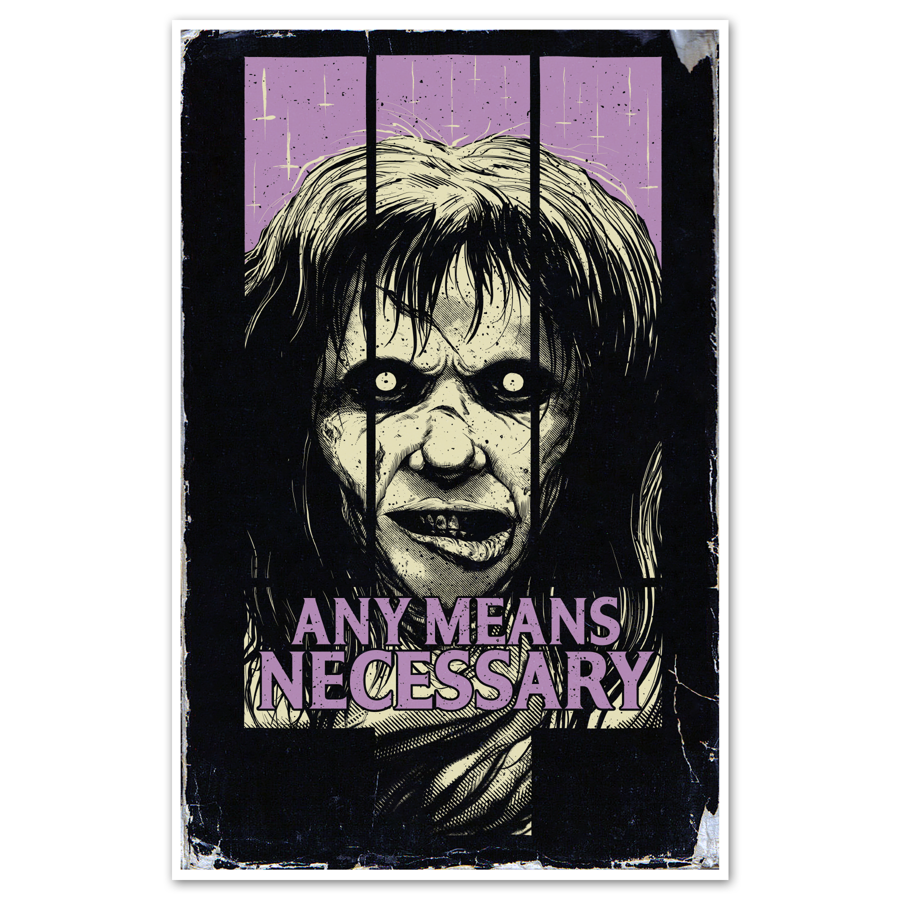 Exorcist Print Any Means Necessary Clothing