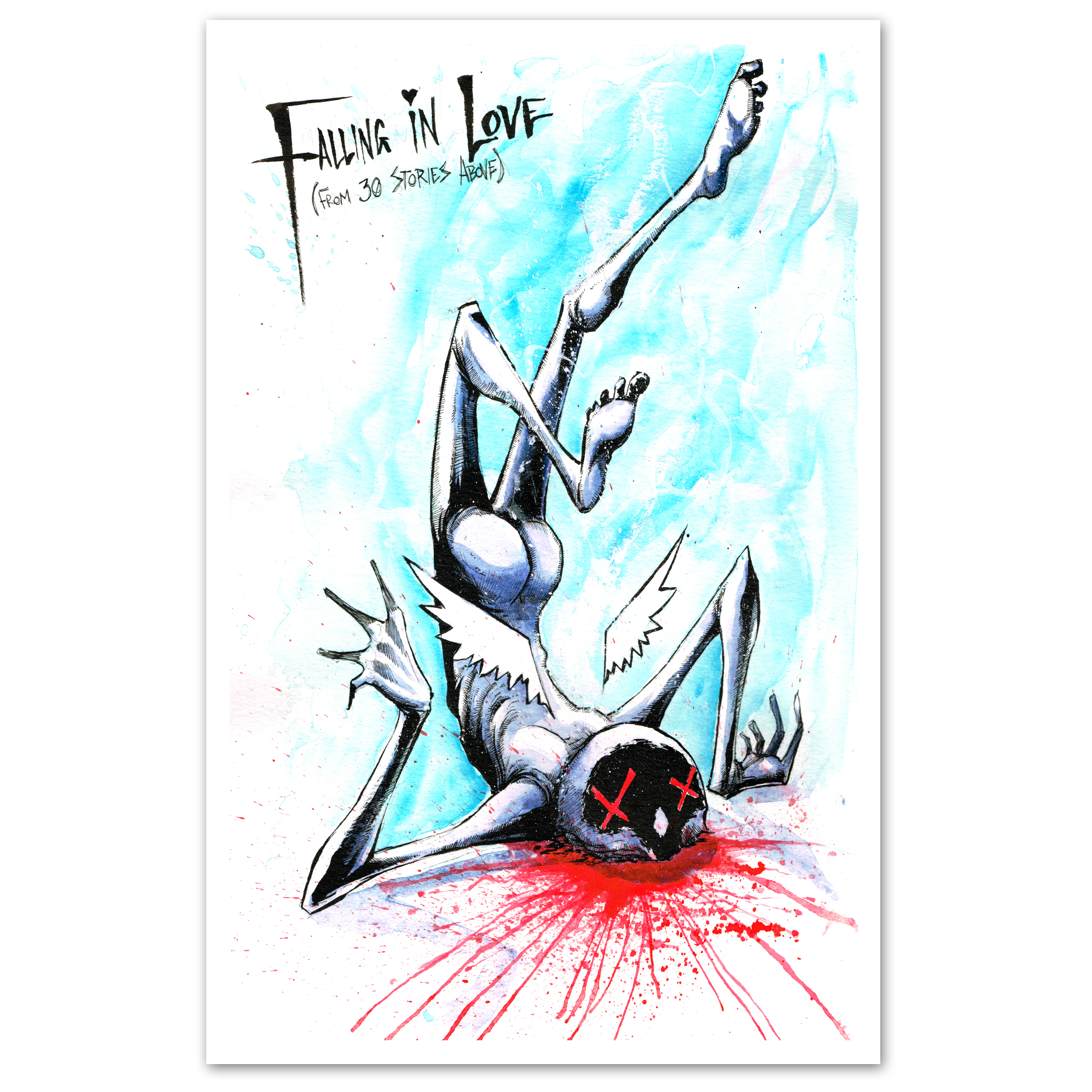 Falling in Love Print Any Means Necessary Clothing