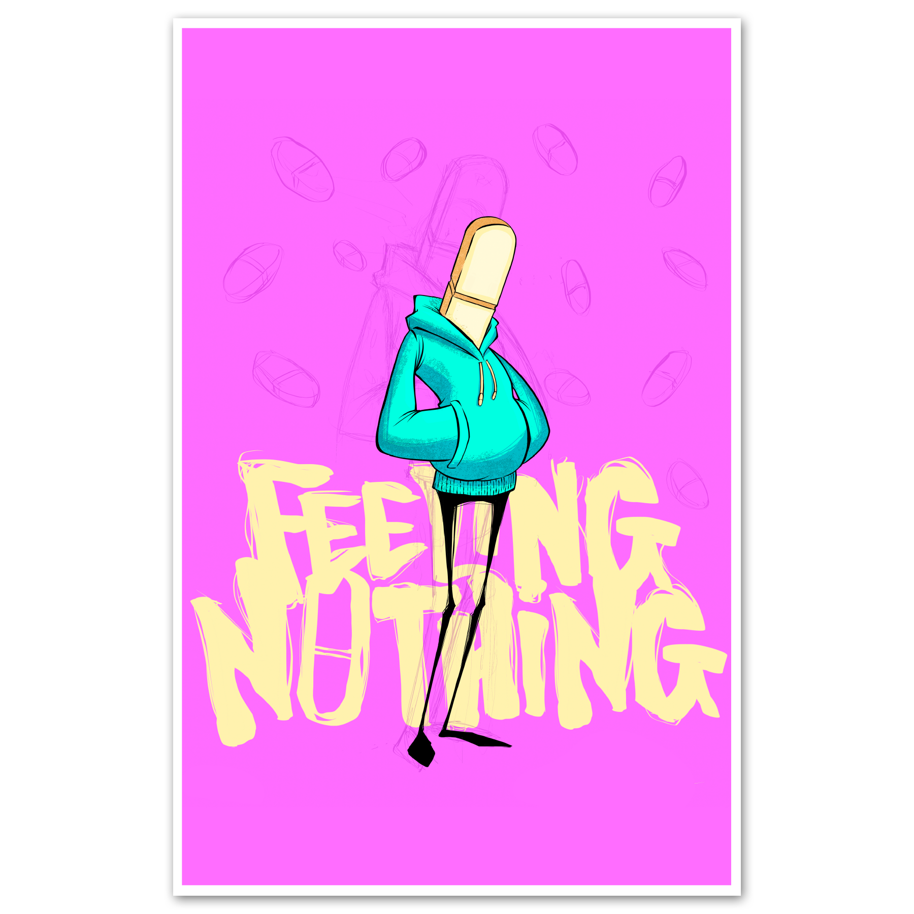Feeling Nothing Print Any Means Necessary Clothing