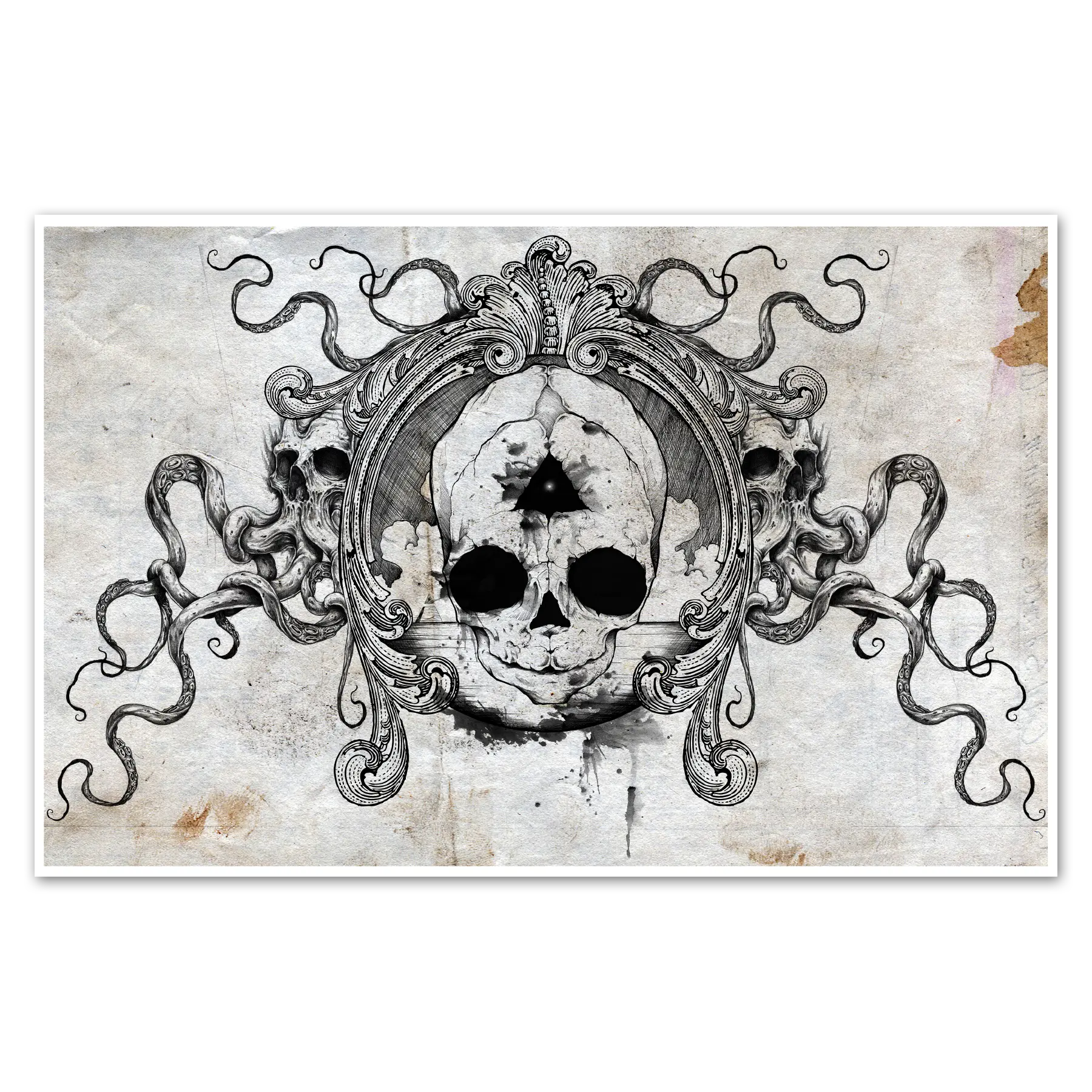 Fetal Skull Print Any Means Necessary Clothing
