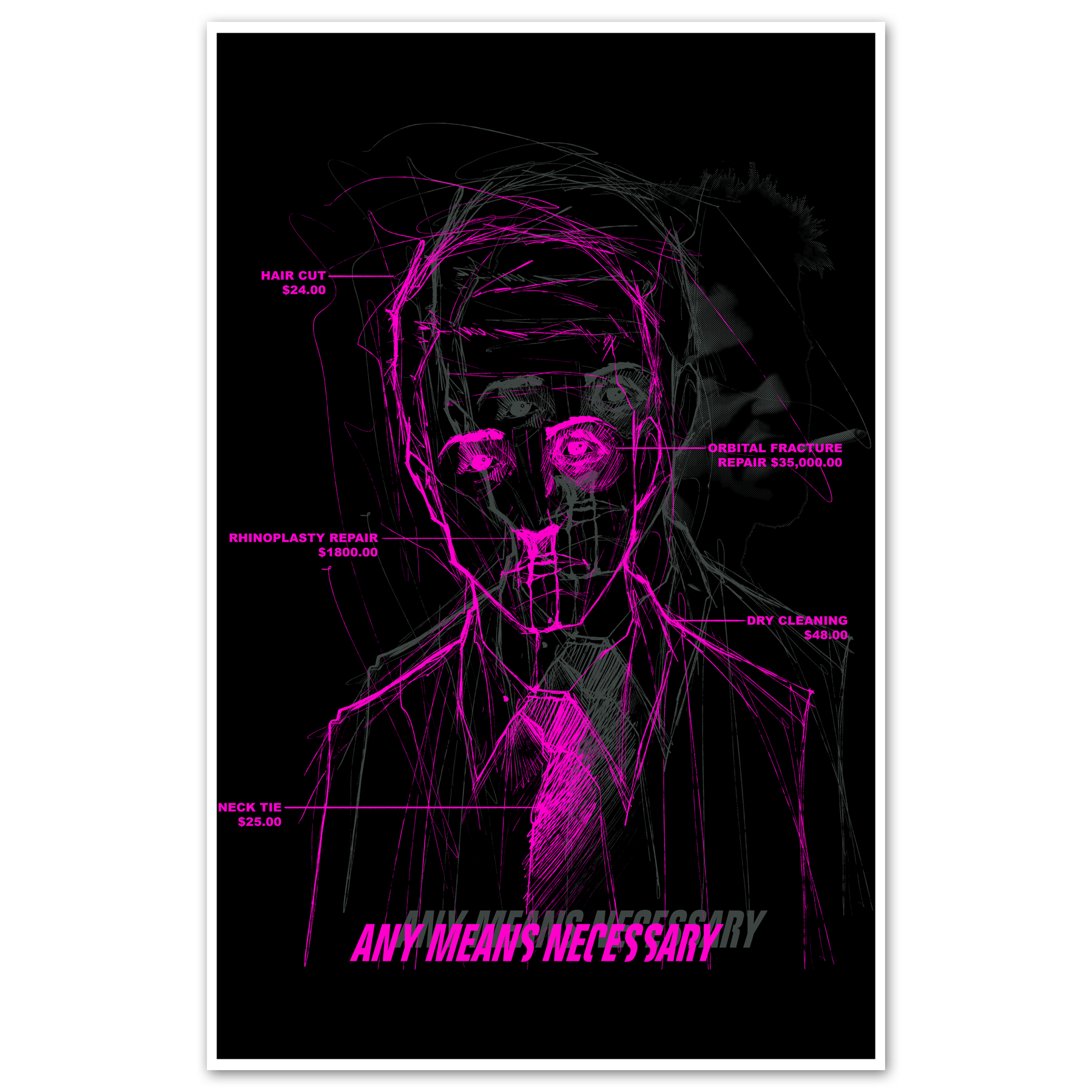 Fight Club Print Any Means Necessary Clothing