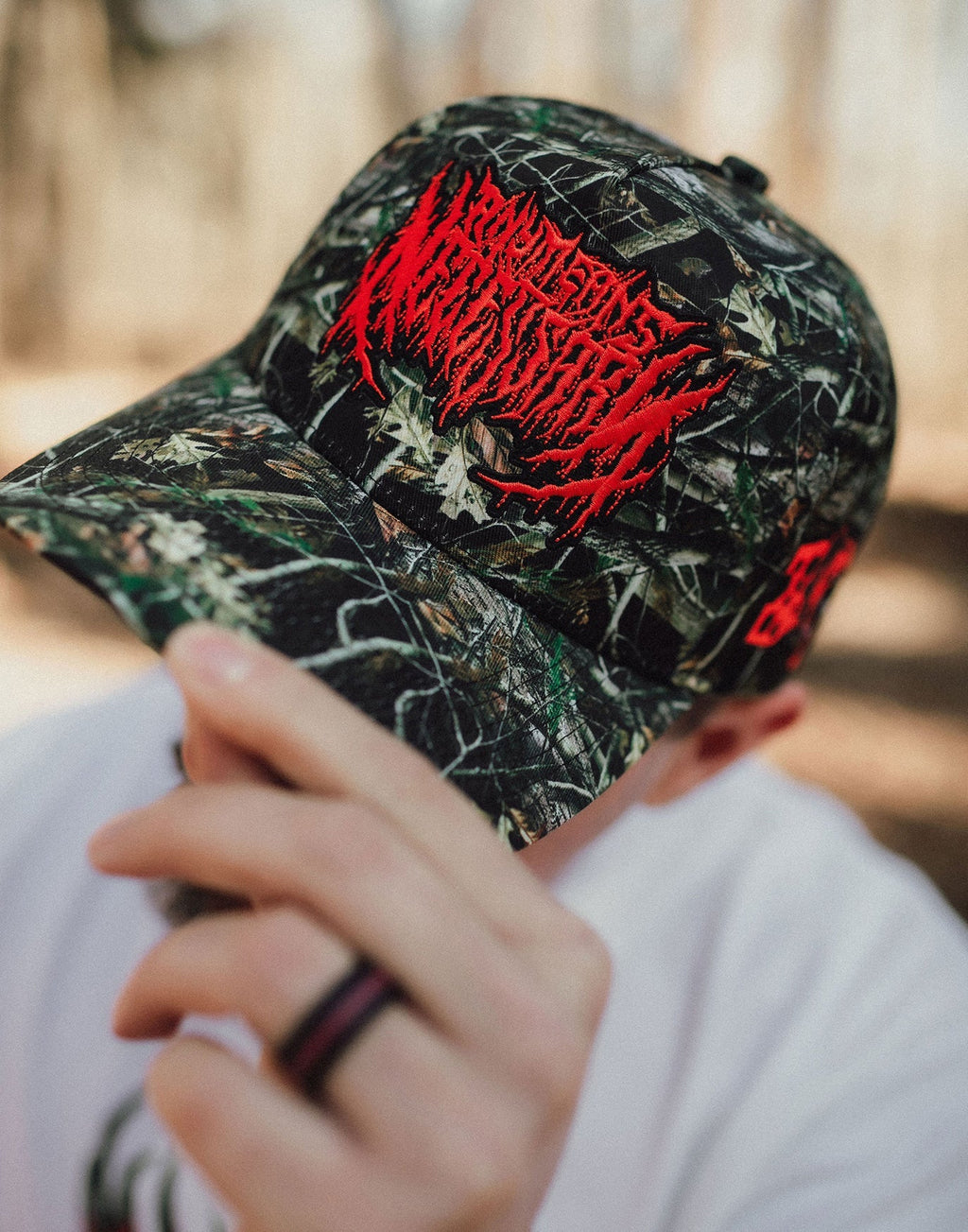 Hardcore Hat Camo Any Means Necessary Clothing