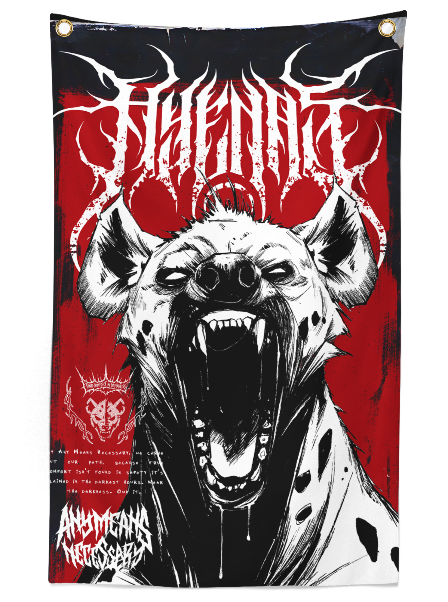 War Call Banner Any Means Necessary Clothing