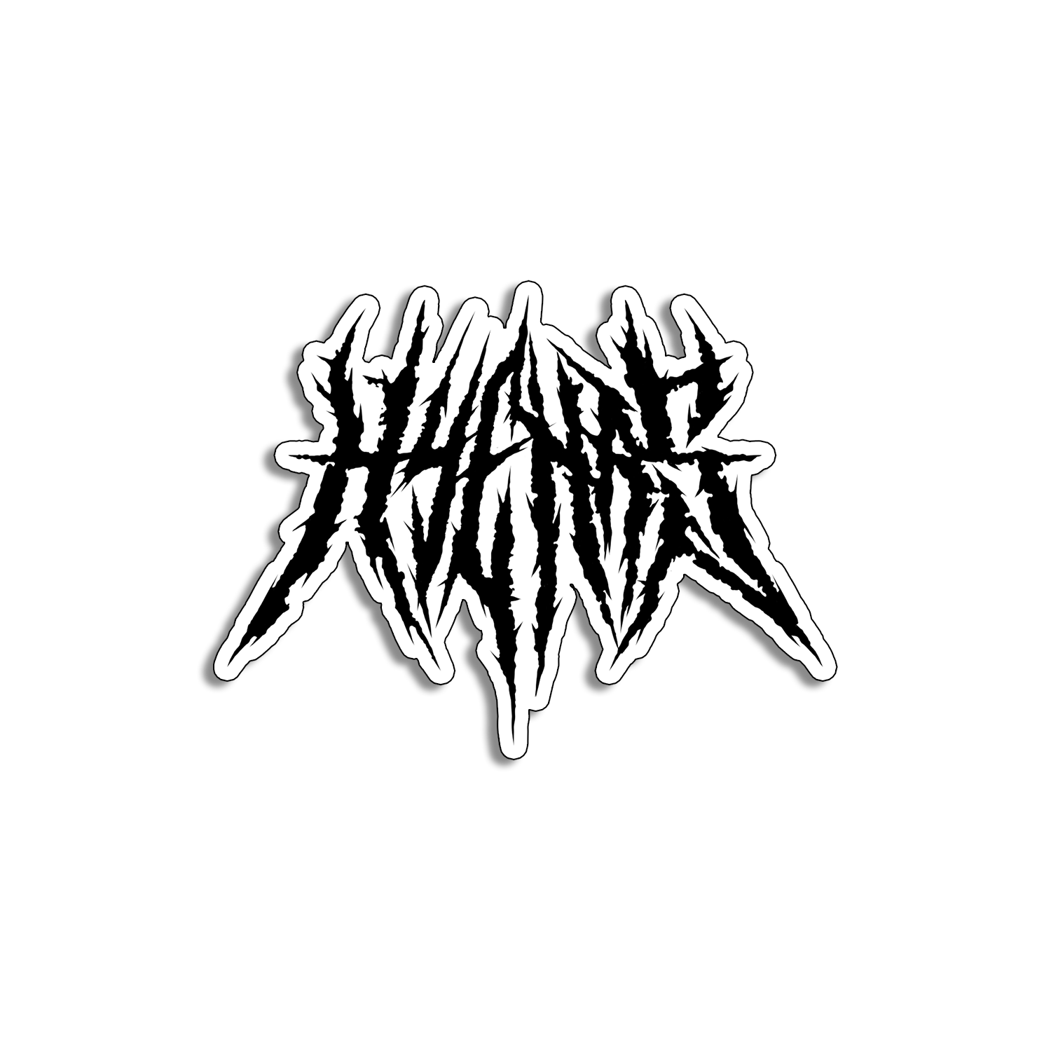 Hyenas Black Sticker Any Means Necessary Clothing