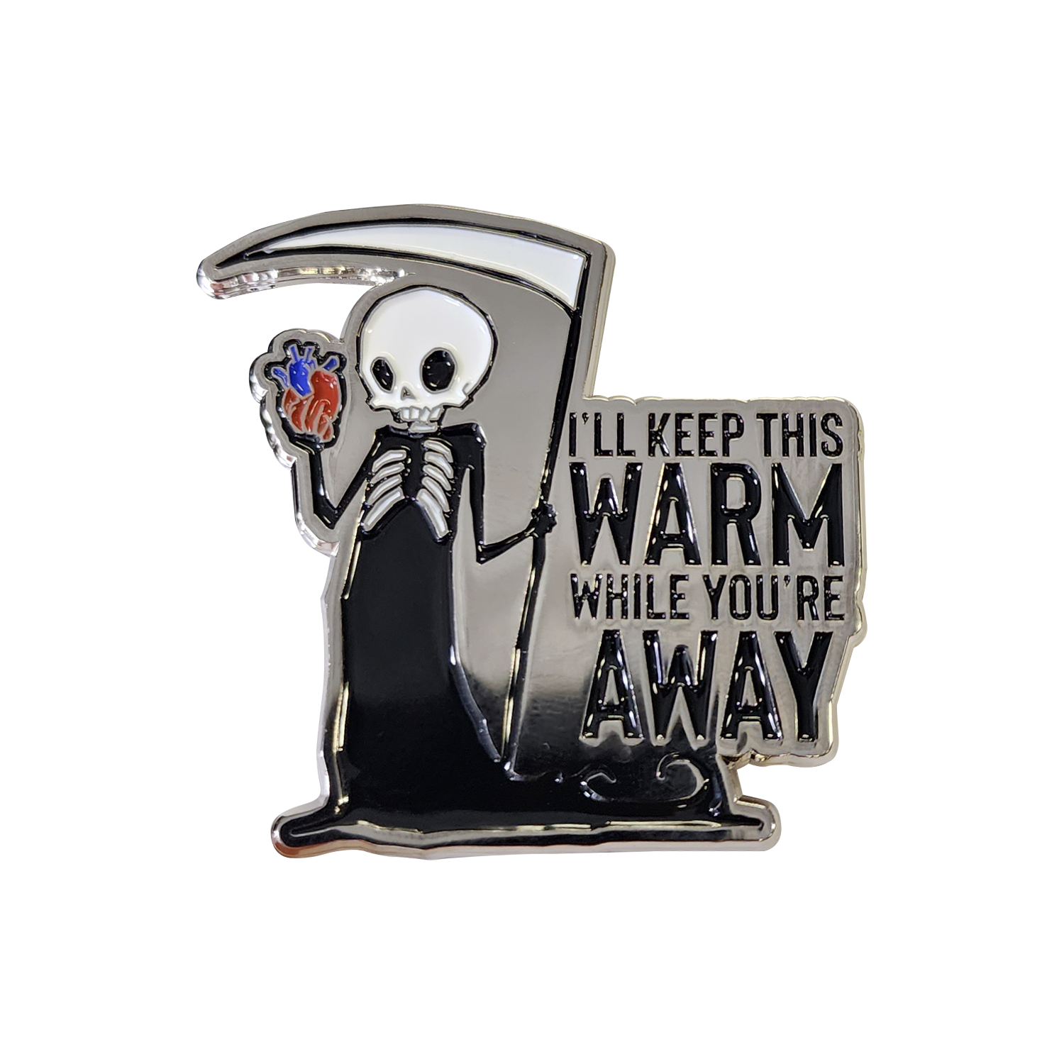 Keep This Warm Enamel Pin Any Means Necessary Clothing
