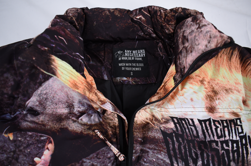 Last Stand Puffer Jacket Any Means Necessary Clothing