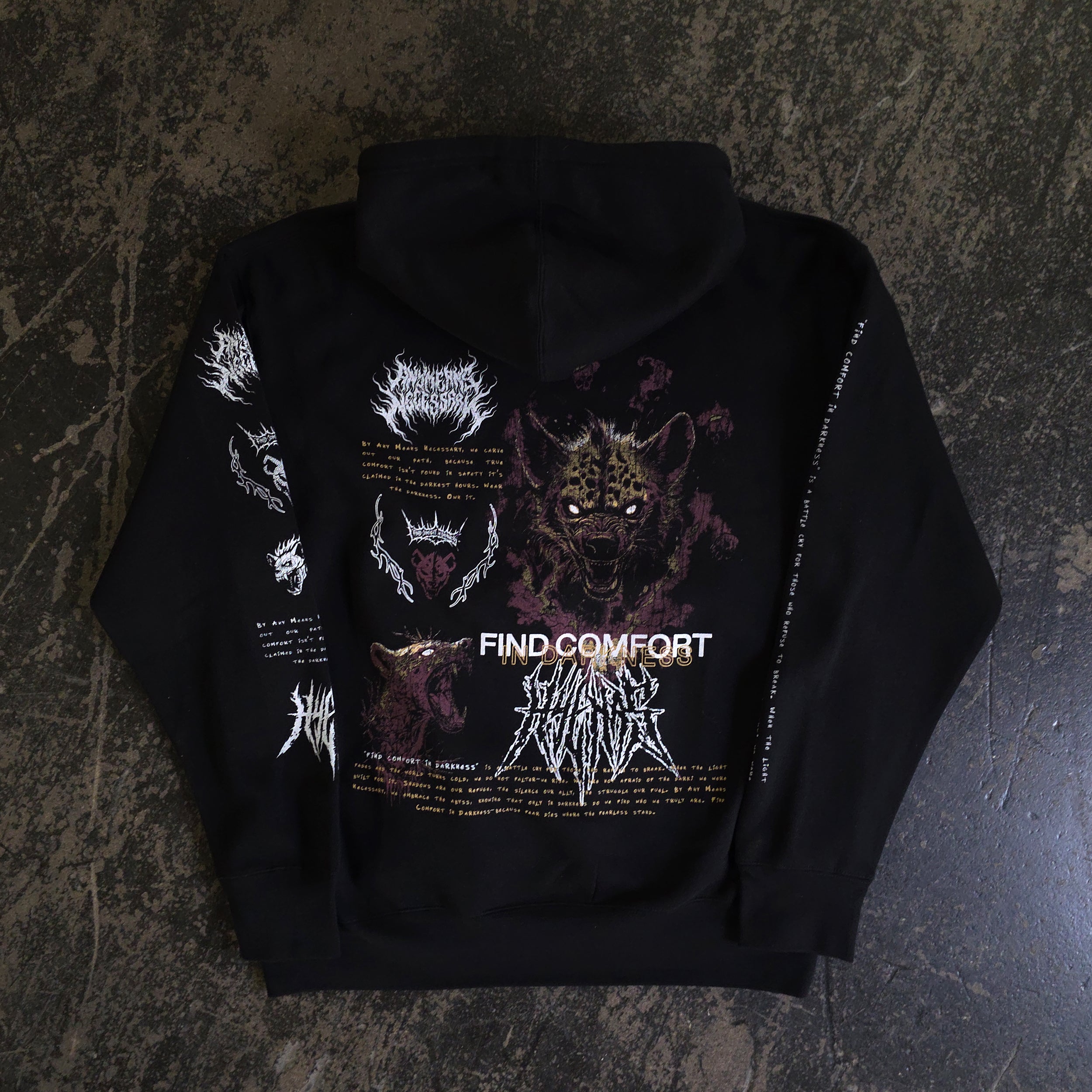 Mantra Zip Up Hoodie Any Means Necessary Clothing