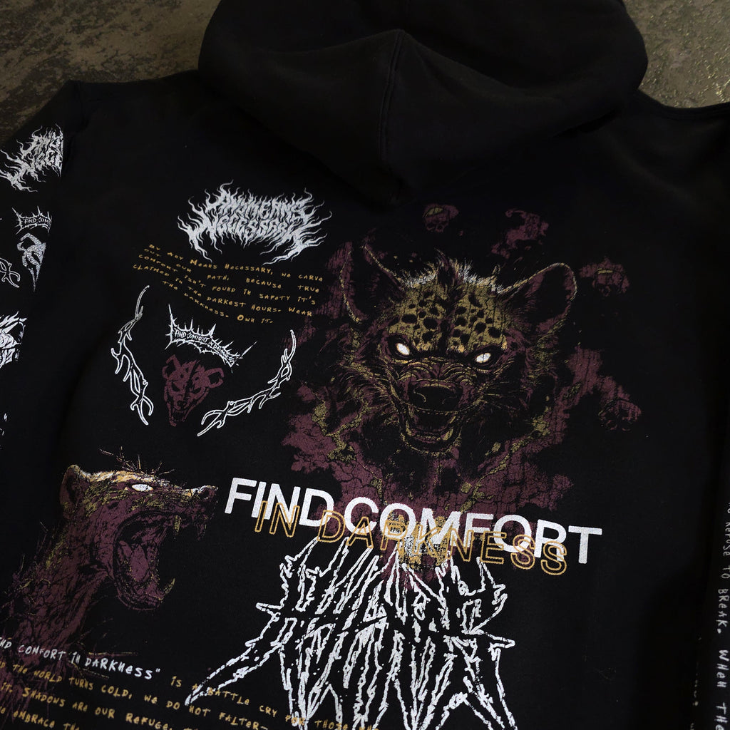 Mantra Zip Up Hoodie Any Means Necessary Clothing
