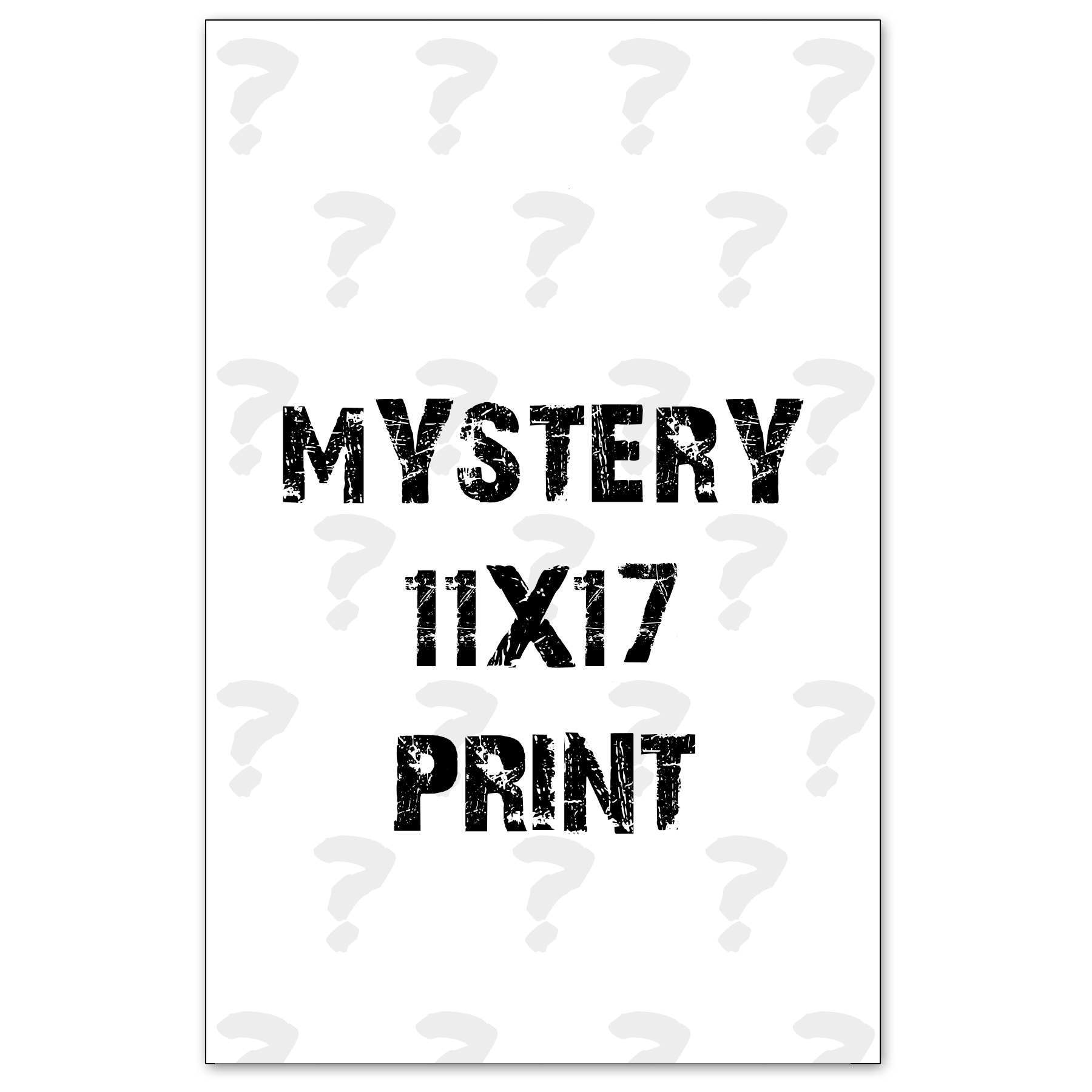 Mystery 11x17 Print Any Means Necessary Clothing