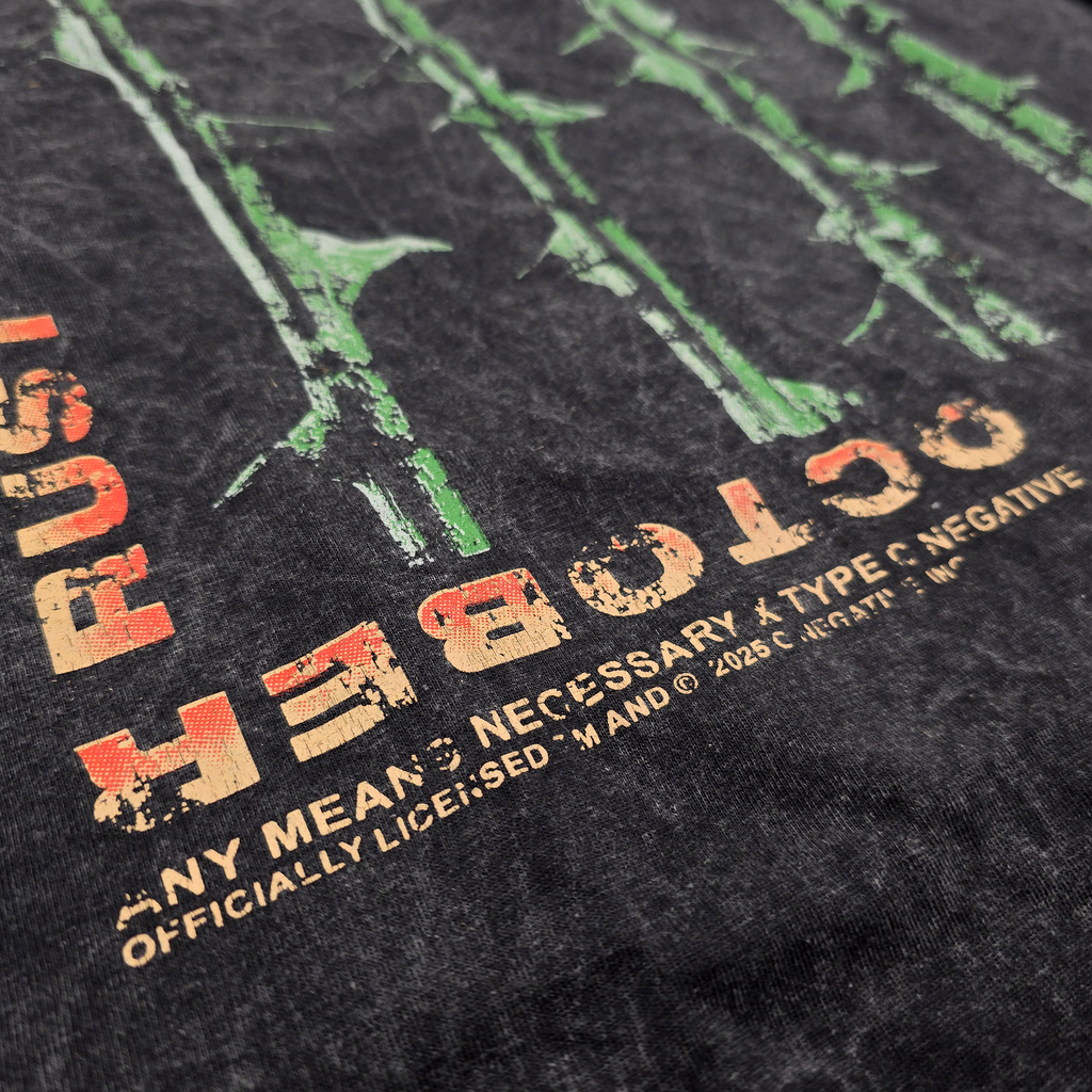 October Rust Long Sleeve T-Shirt Vintage Any Means Necessary Clothing