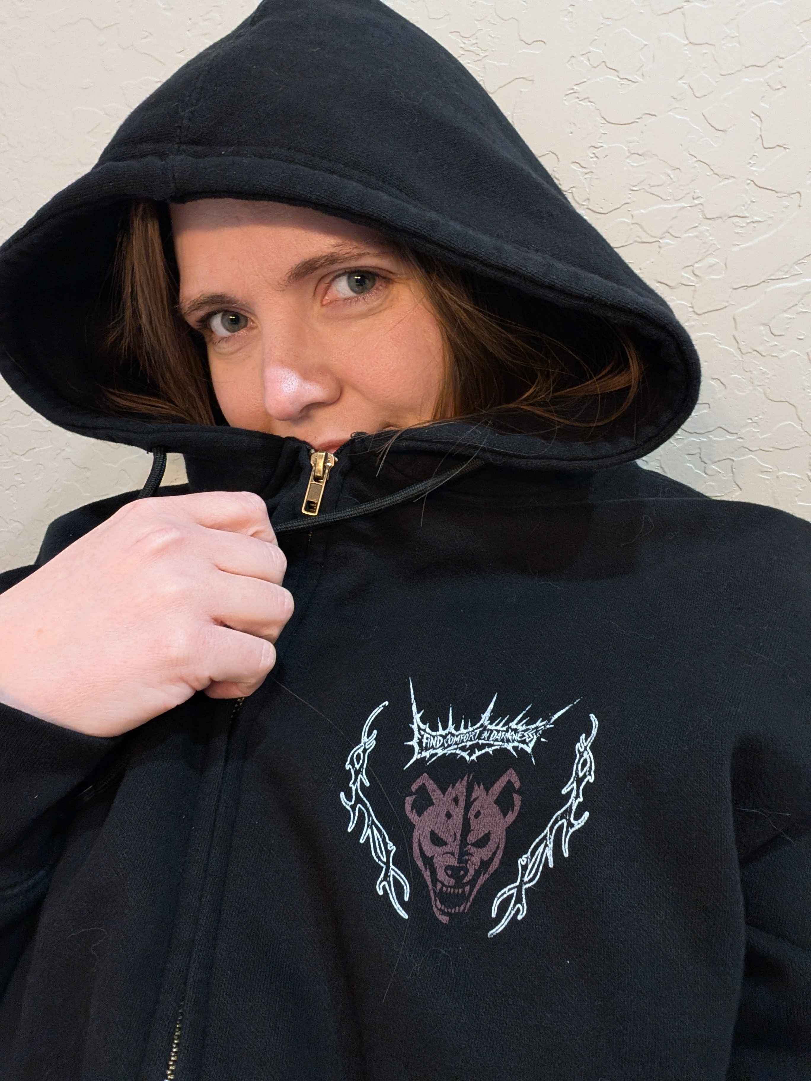 Mantra Zip Up Hoodie Any Means Necessary Clothing