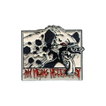 Snarl Enamel Pin Any Means Necessary Clothing