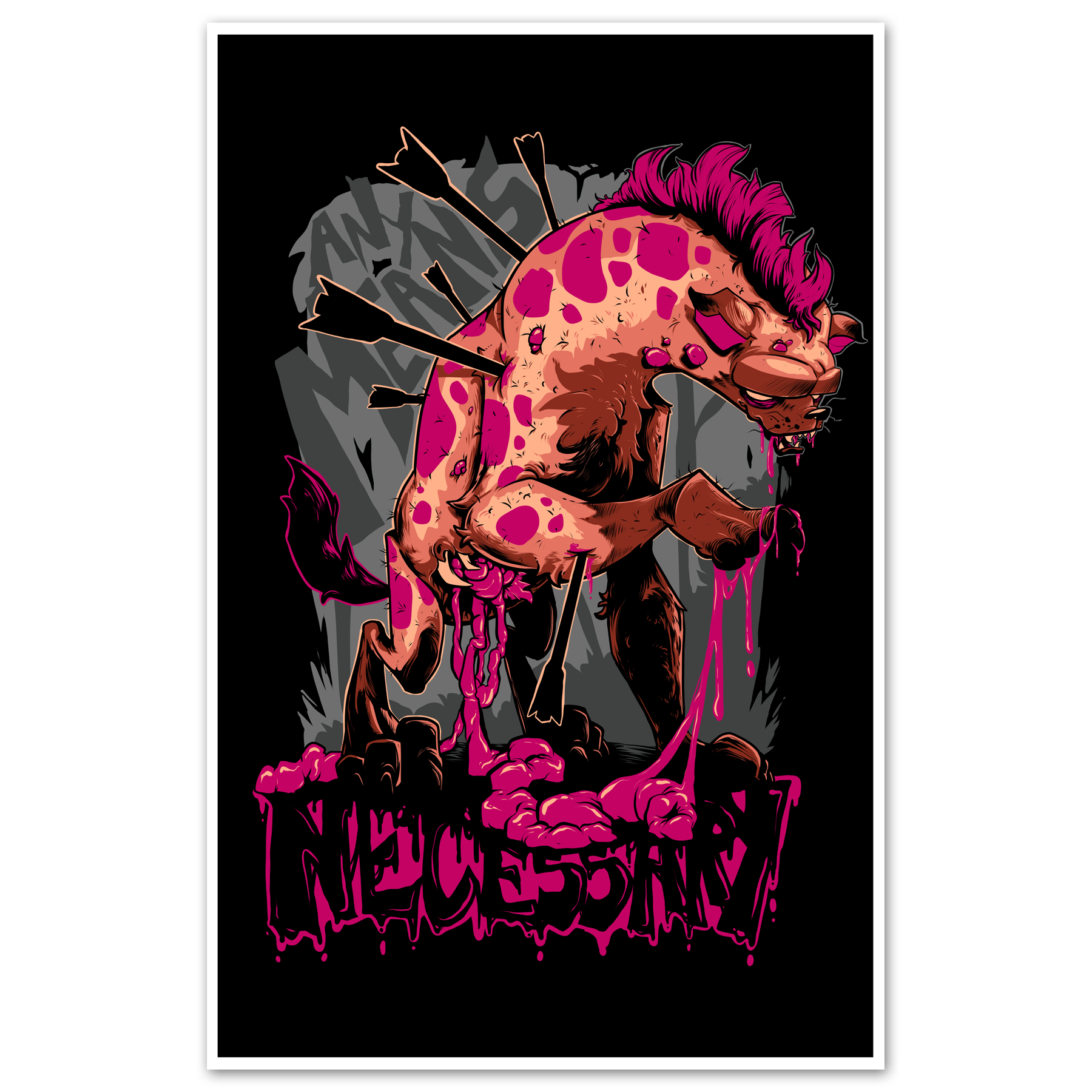 Gutted Print Any Means Necessary Clothing