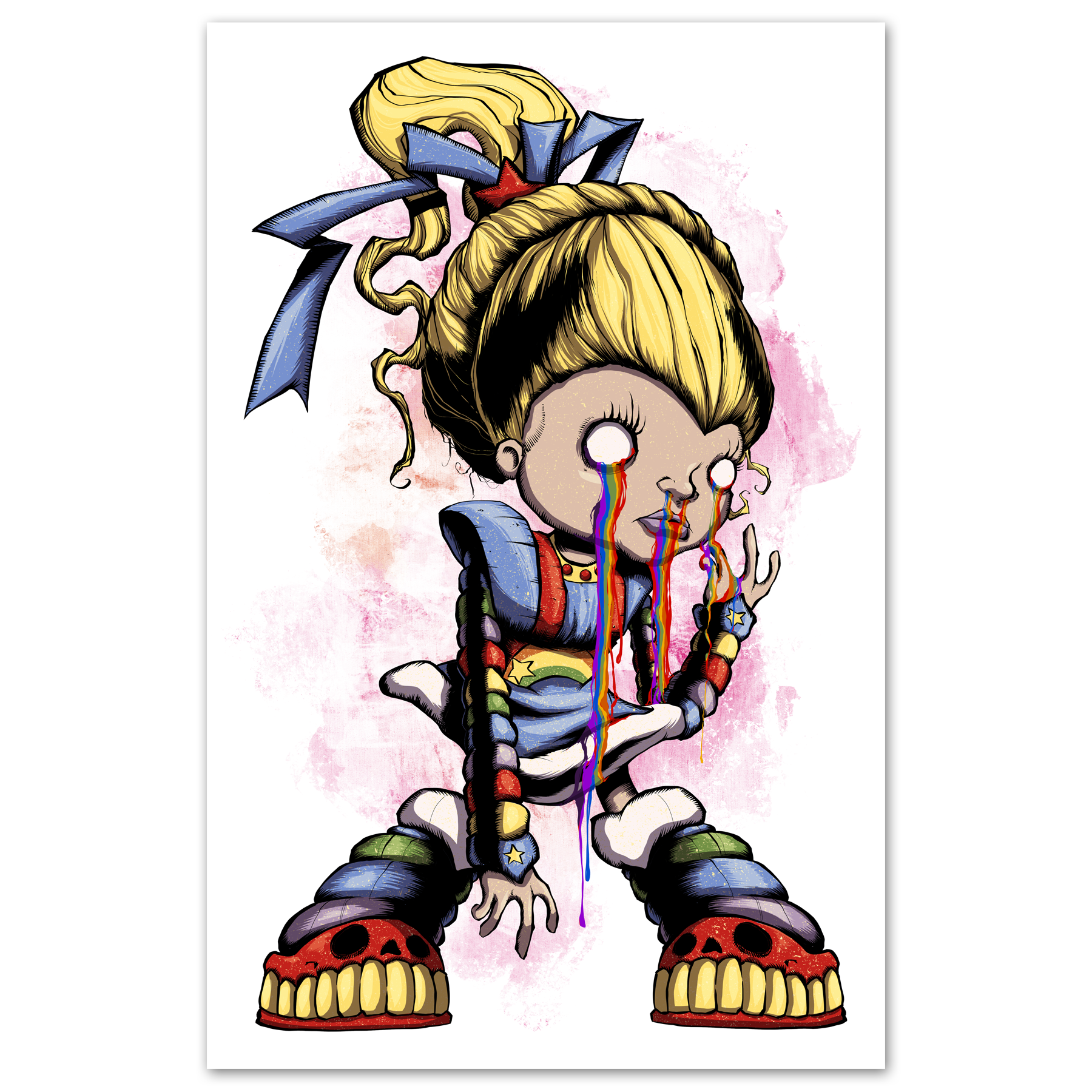 Rainbow Blight Print Any Means Necessary Clothing