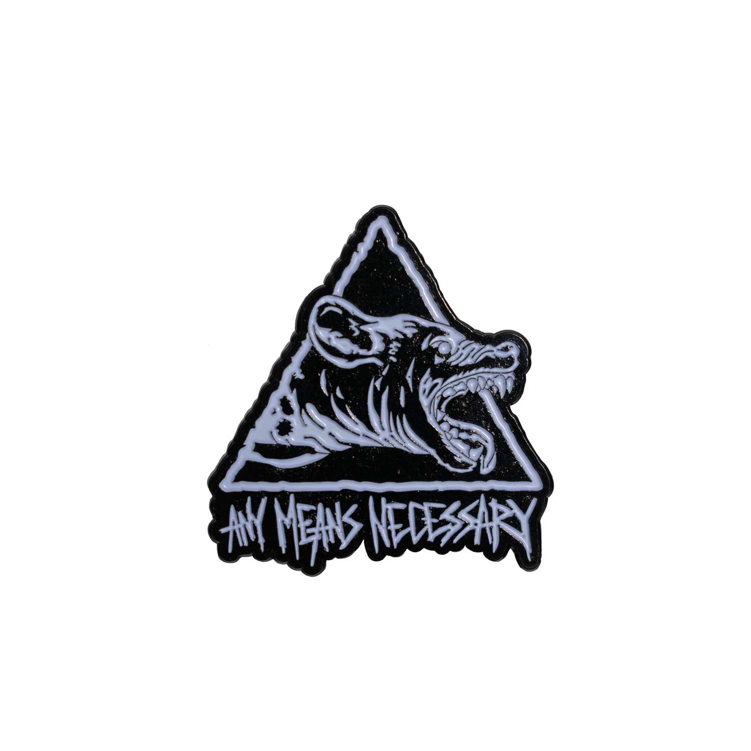 Vicious Hyena Enamel Pin Any Means Necessary Clothing