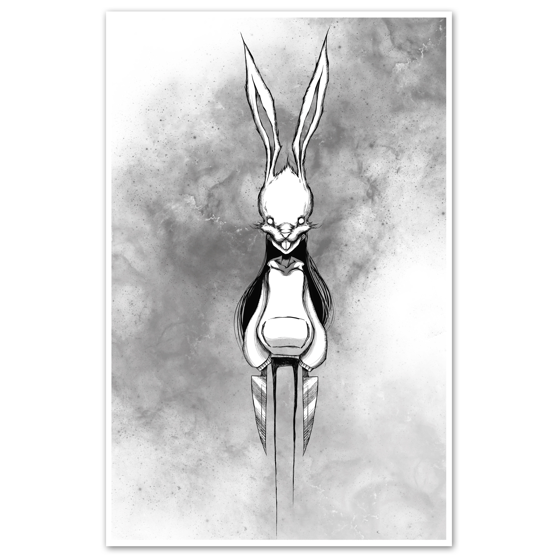 White Rabbit Print Any Means Necessary Clothing