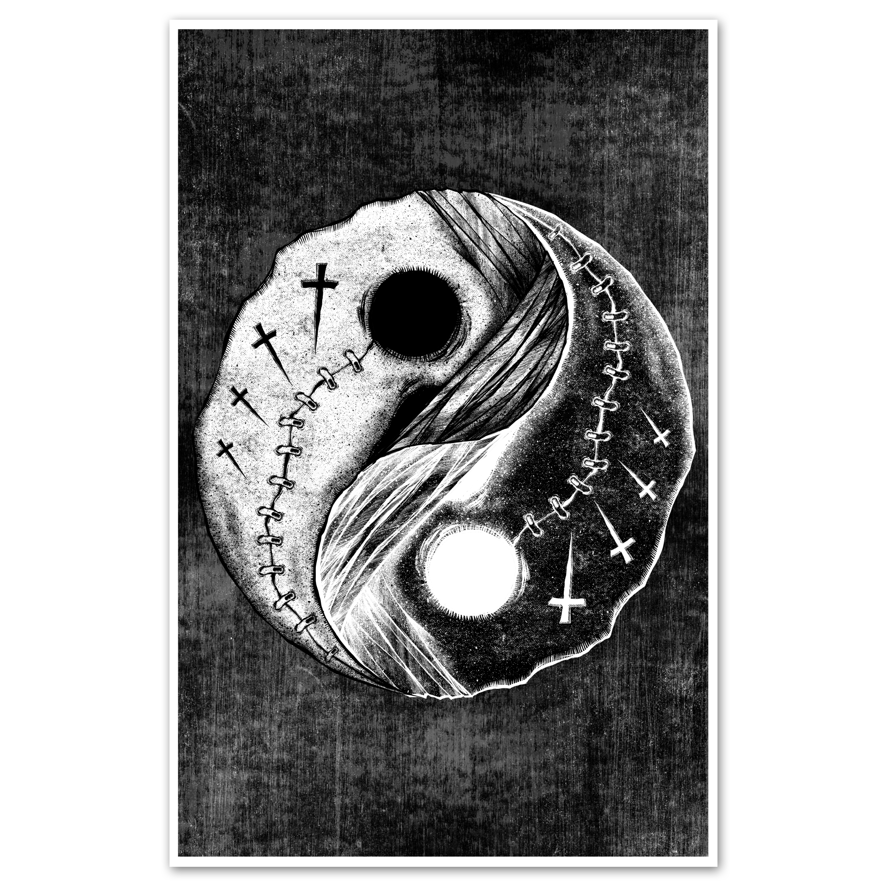 Yin Yang Print Any Means Necessary Clothing
