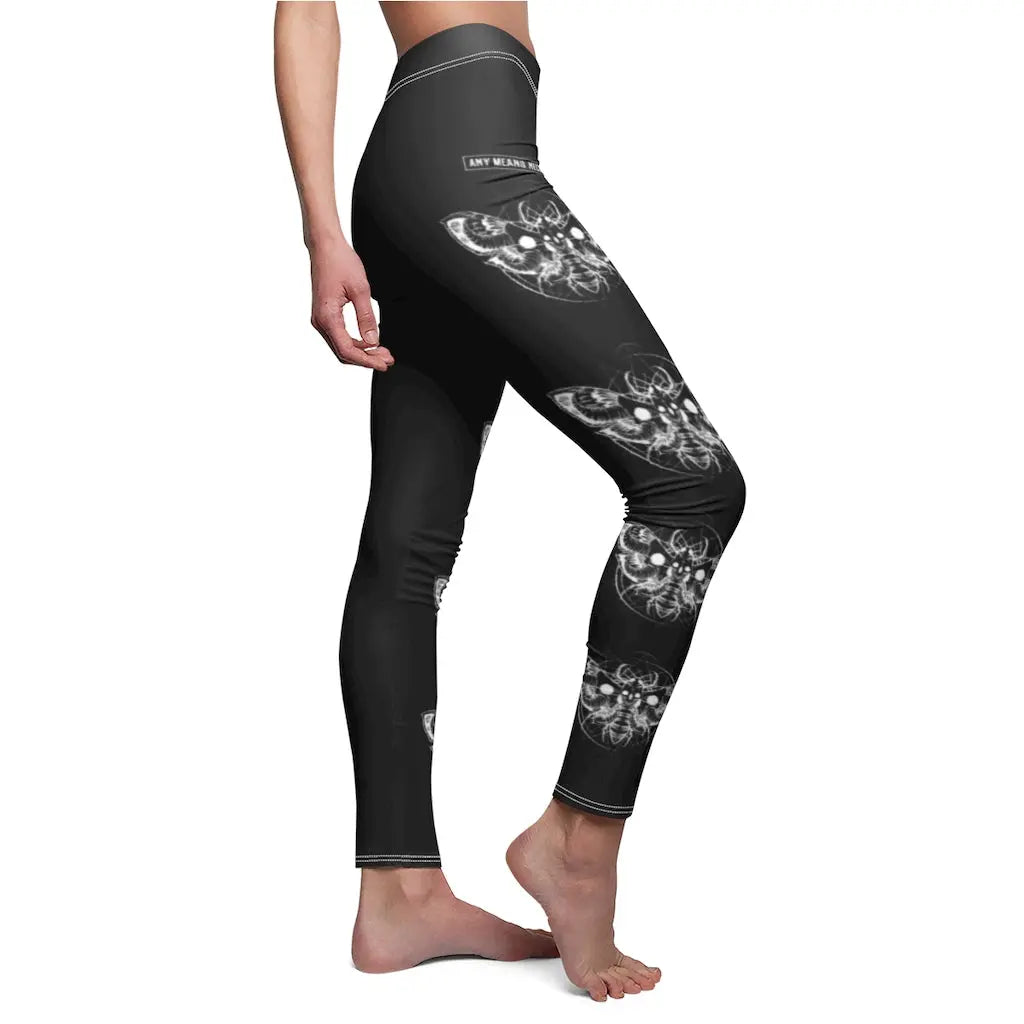 Death Moth Leggings Black Any Means Necessary Clothing