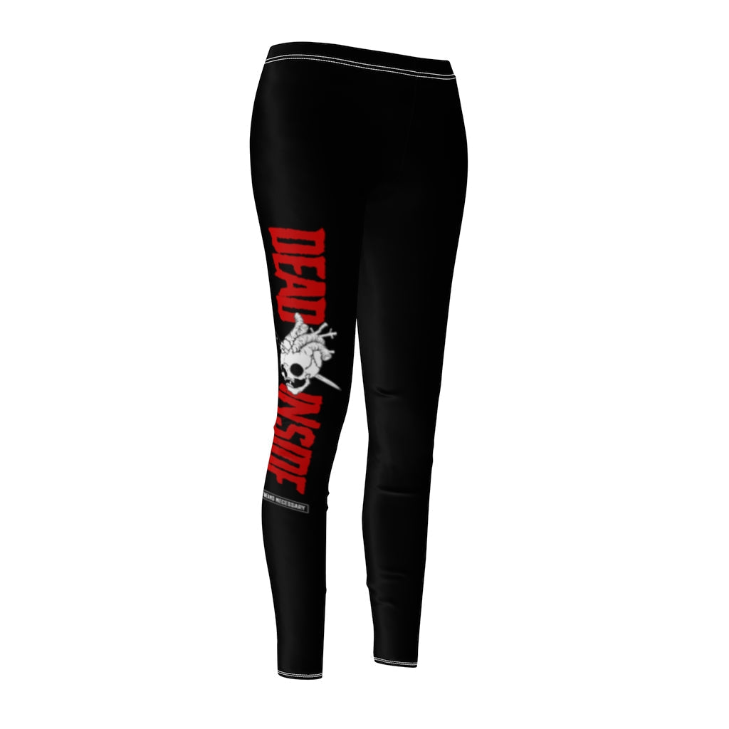 Dead Inside Leggings Black Any Means Necessary Clothing